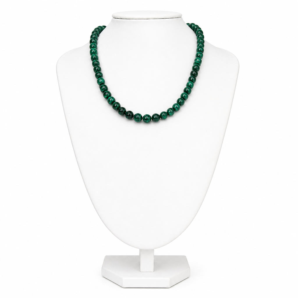 Collana Malachite Sfere Grandi