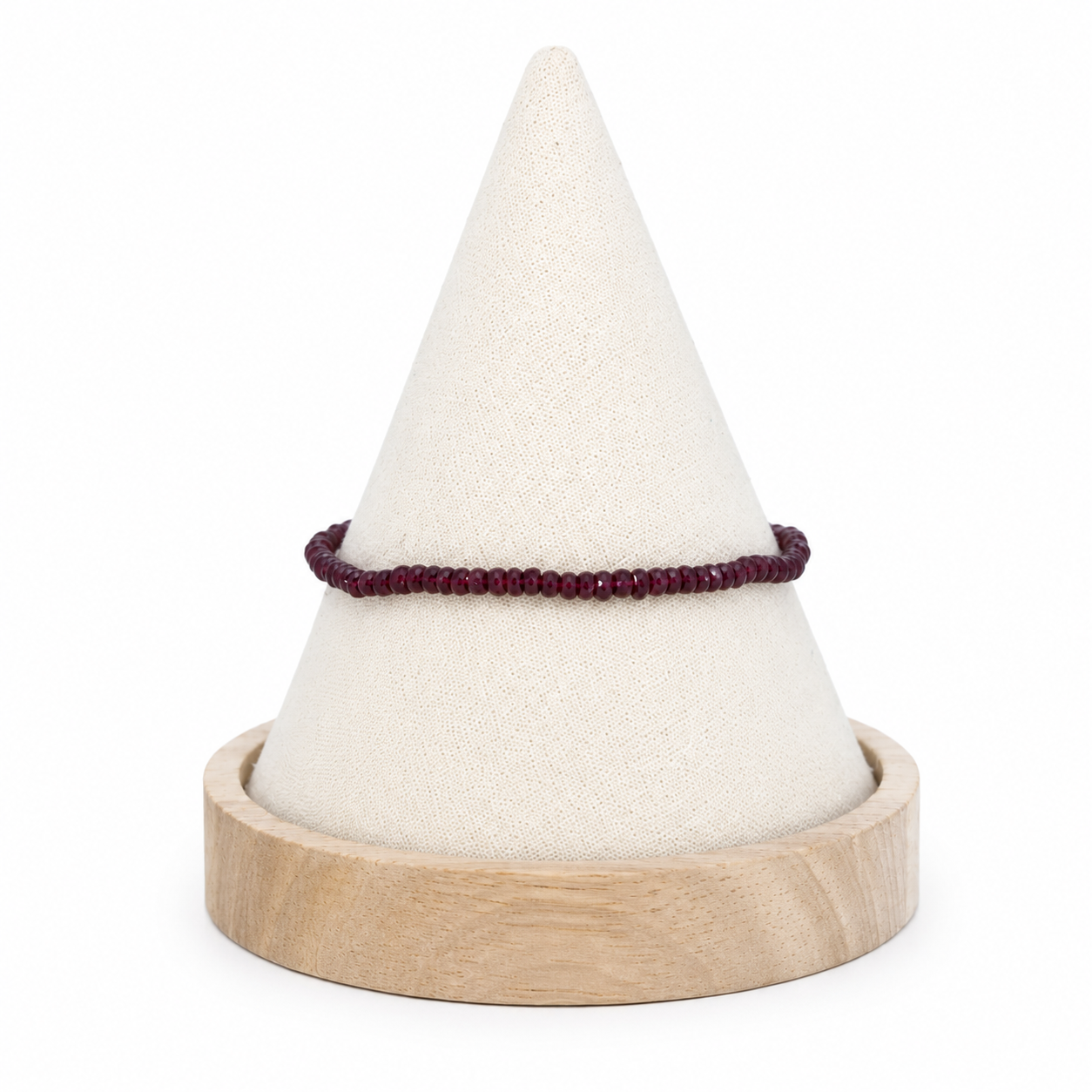 Bracciale Rubino Rondelle Sfaccettate