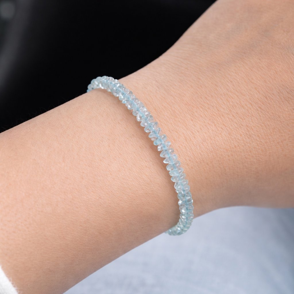Bracciale Acquamarina Chips Naturale