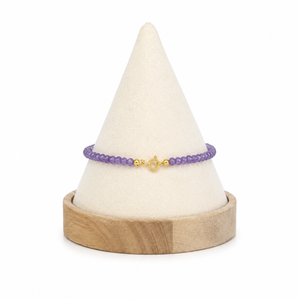 Bracciale Ametista Sfaccettata Naturale