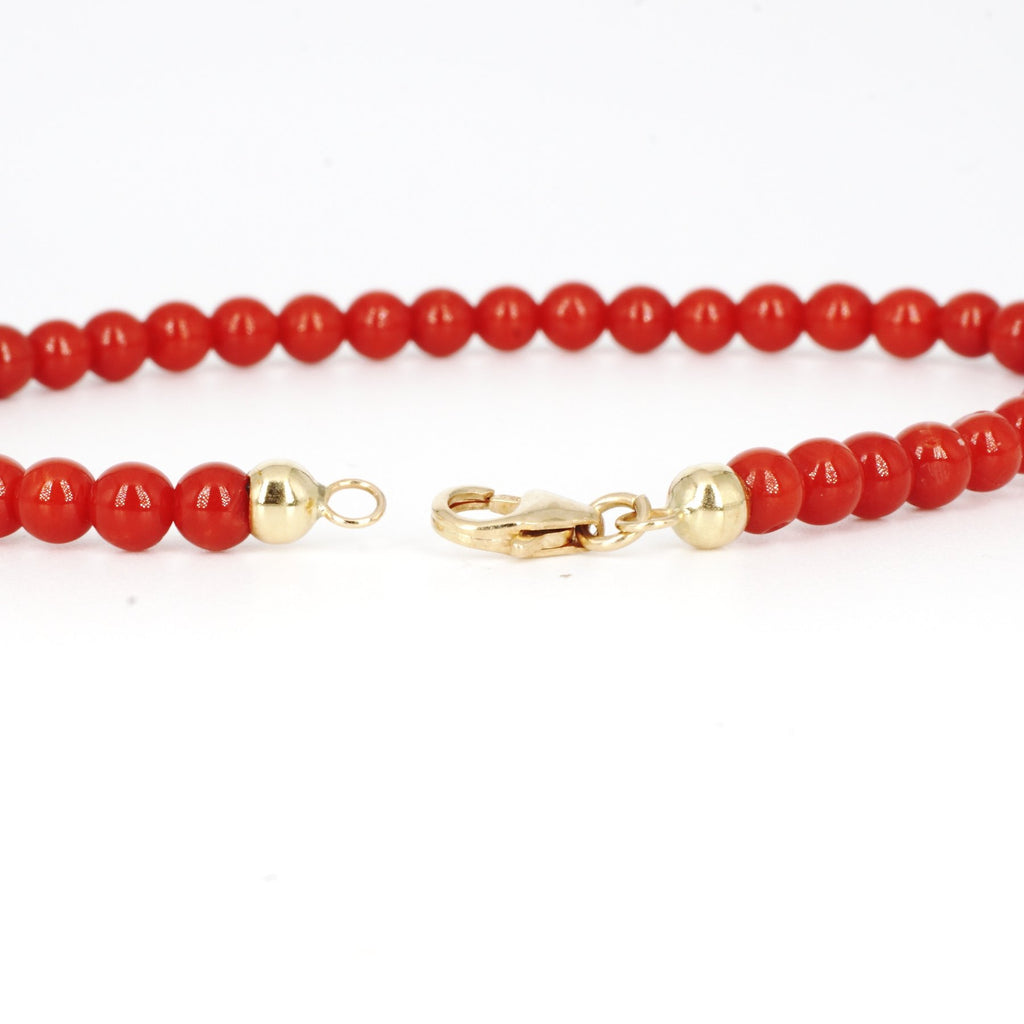 Bracciale Corallo Rosso Perline