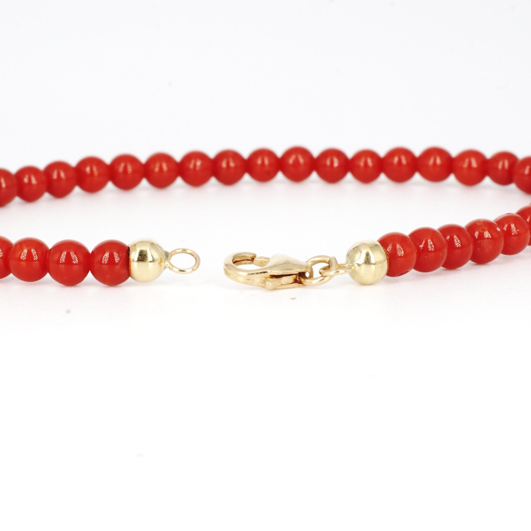 Bracciale Corallo Rosso Perline