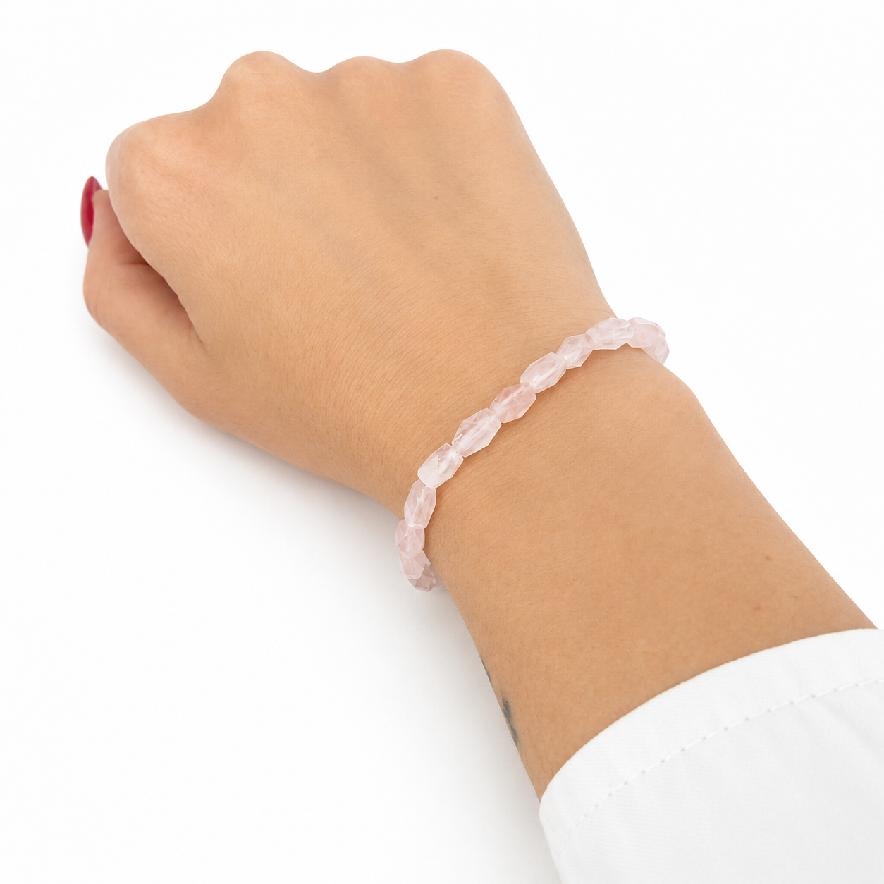 Bracciale Quarzo Rosa