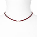 Collana Rubino con Perla d'Acqua Dolce