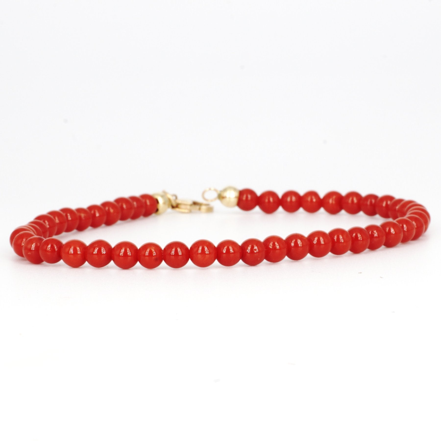 Bracciale Corallo Rosso Perline