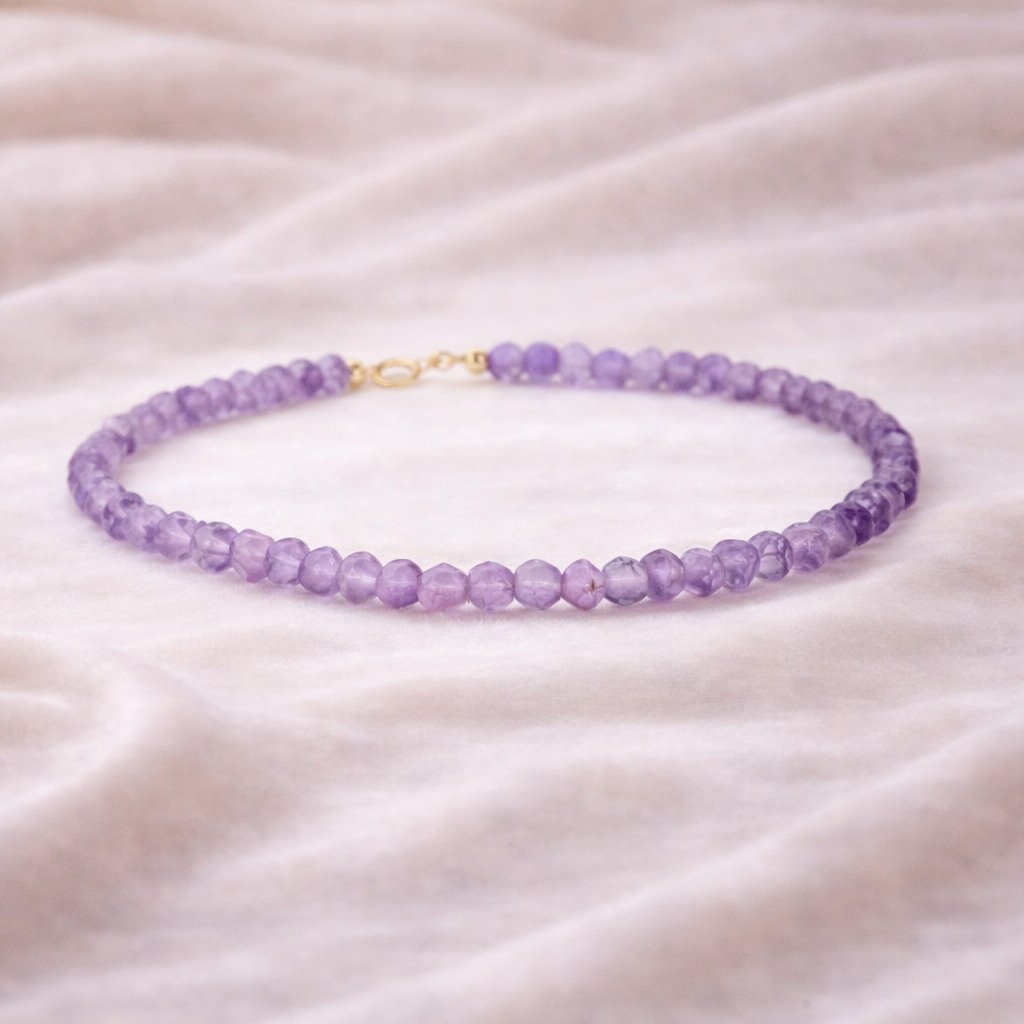 Bracciale Ametista Sfaccettata Naturale
