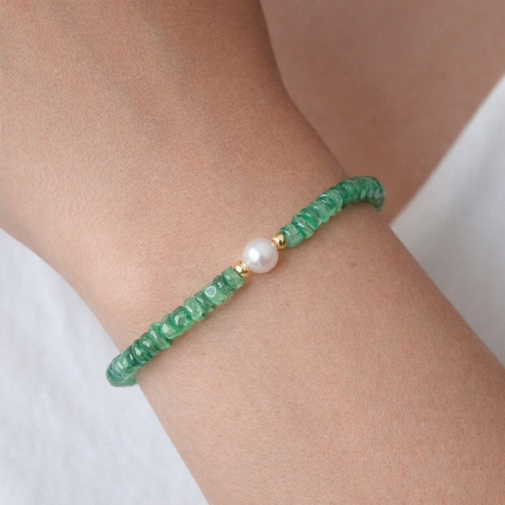 Bracciale Smeraldo con perla