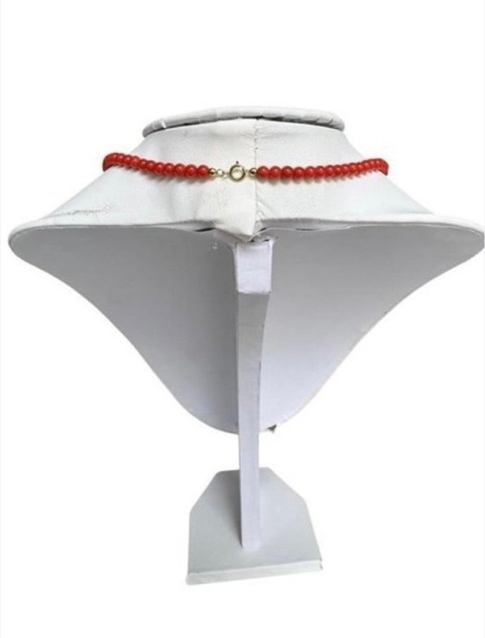 Collana Corallo Rosso Perline Lisce