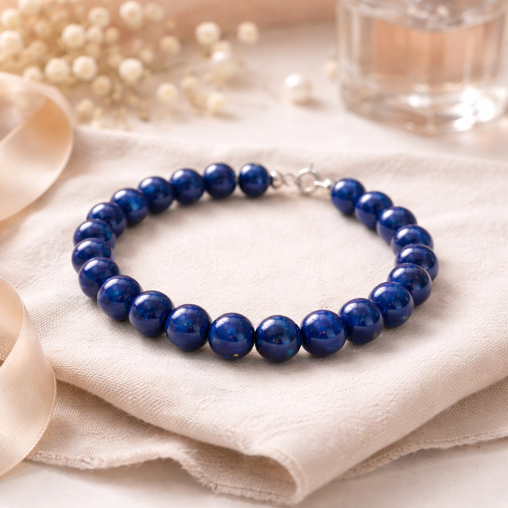 Bracciale Lapislazzuli Tondo