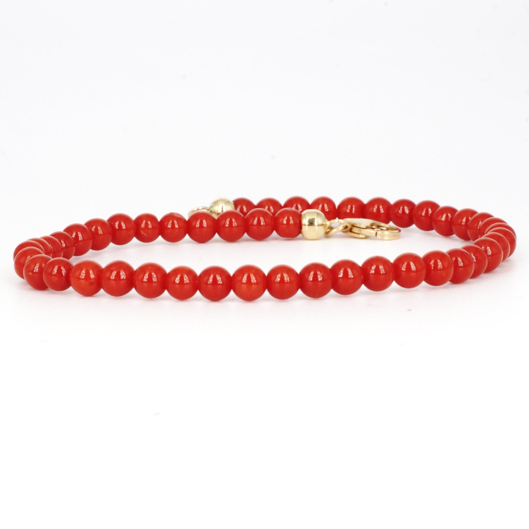 Bracciale Corallo Rosso Perline