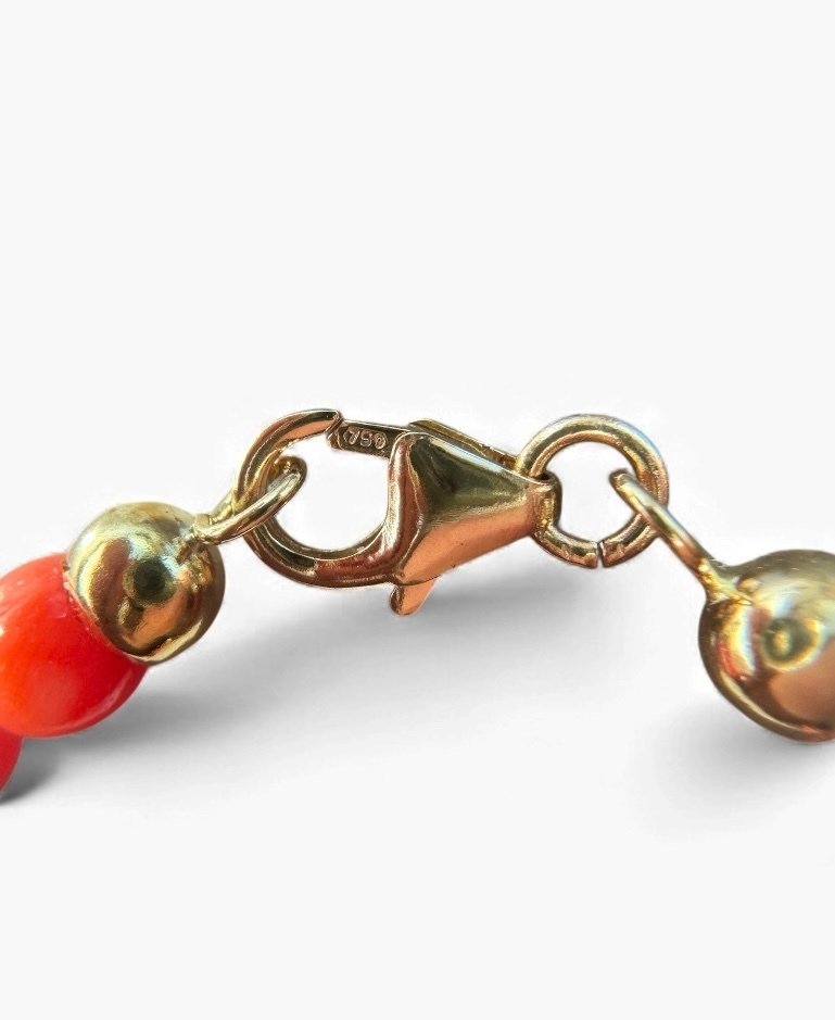 Bracciale Corallo Rosso Perline