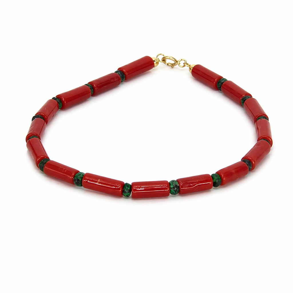 Bracciale Corallo & Smeraldo