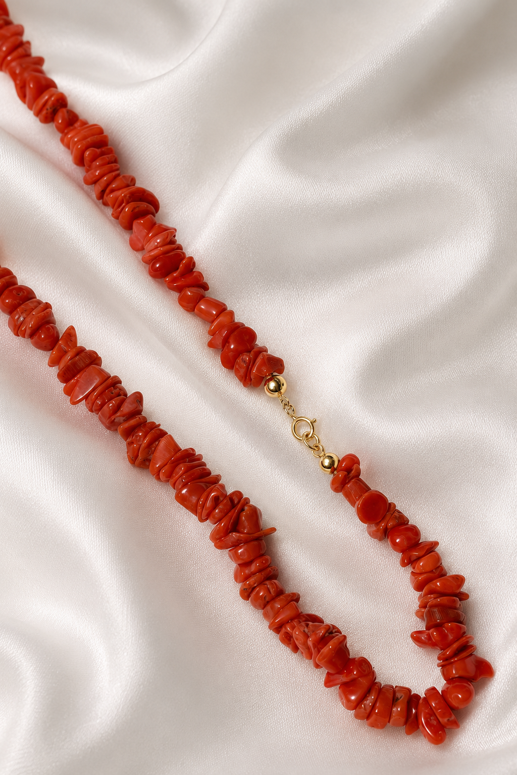 Collana in Argento 925 e Corallo