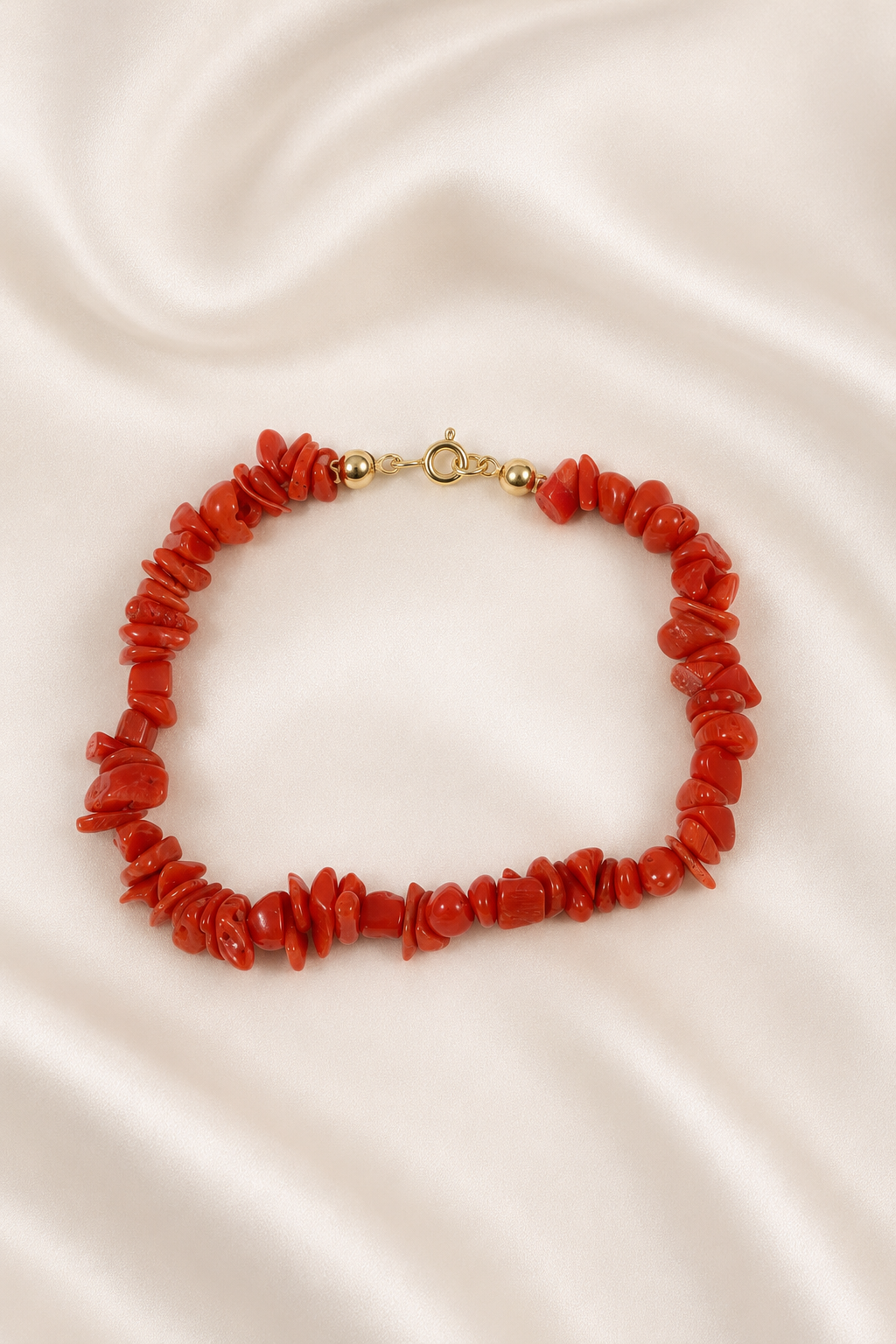 Bracciale in Argento 925 e Corallo