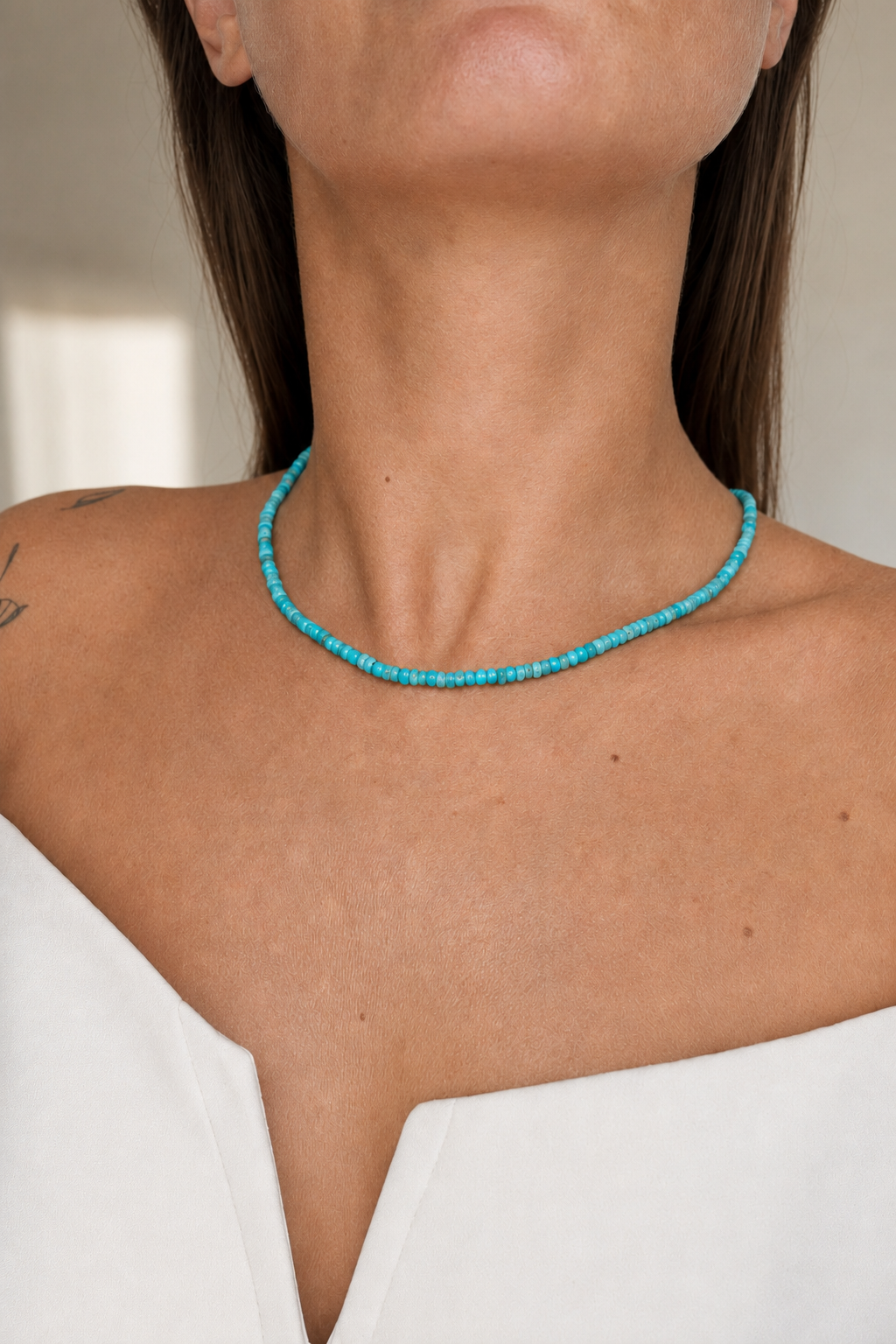 Collana in Argento 925 e Pasta Turchese