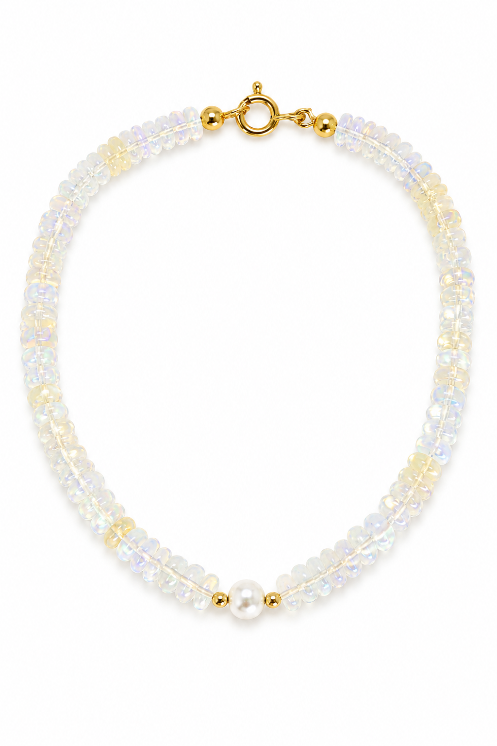 Bracciale con Opali e perla d'Acqua Dolce