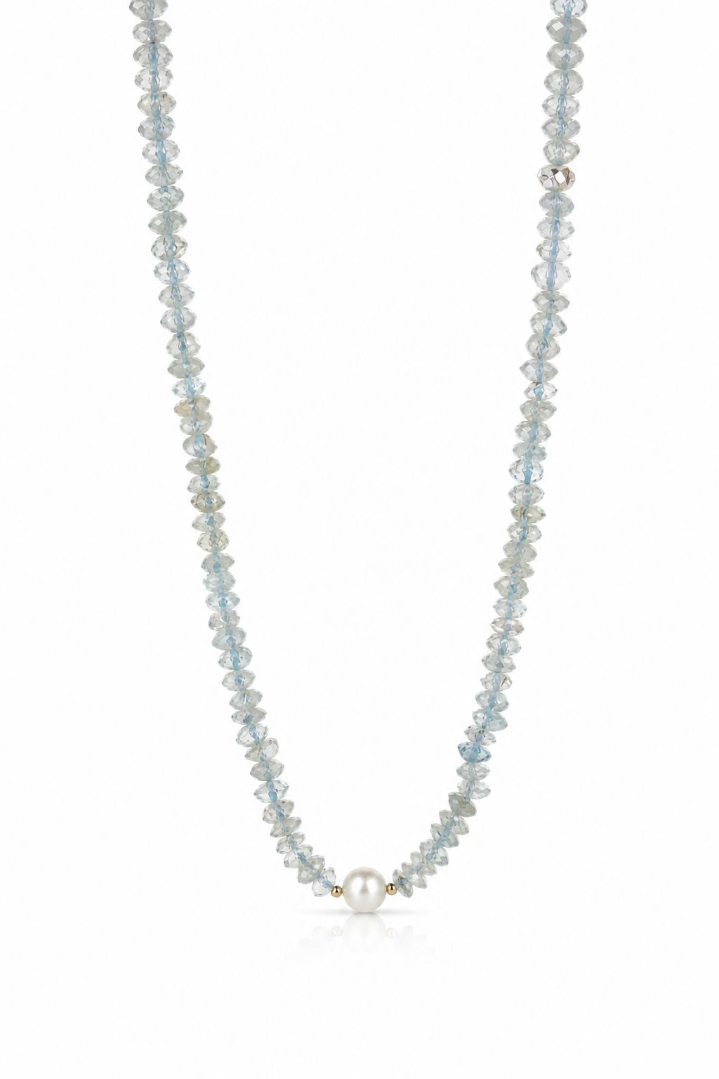 Collana Acquamarina e Perla