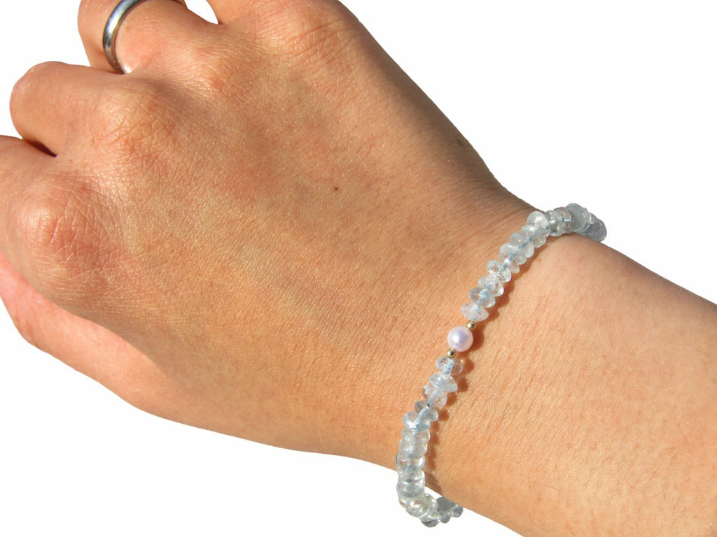 Bracciale Acquamarina & Perla