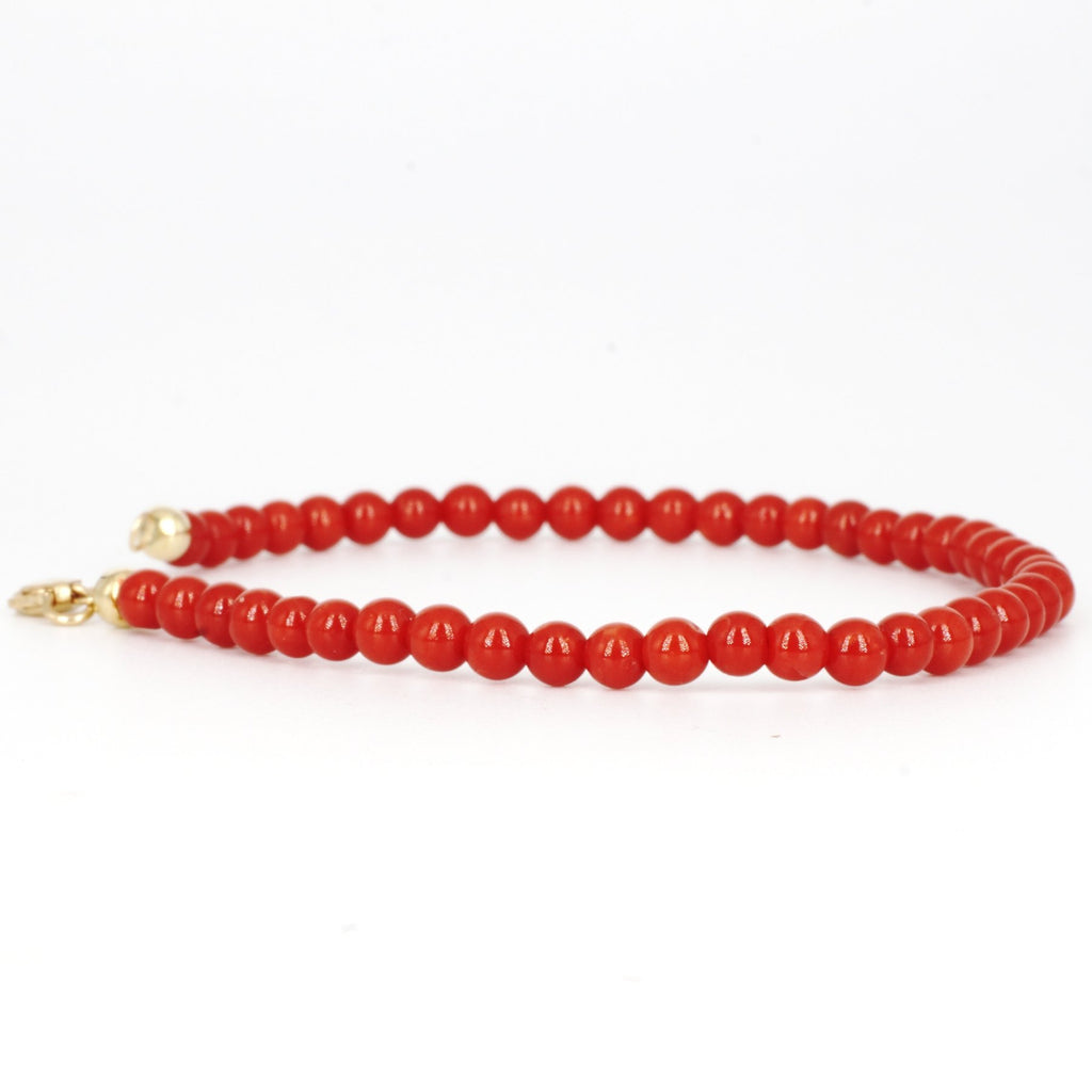 Bracciale Corallo Rosso Perline