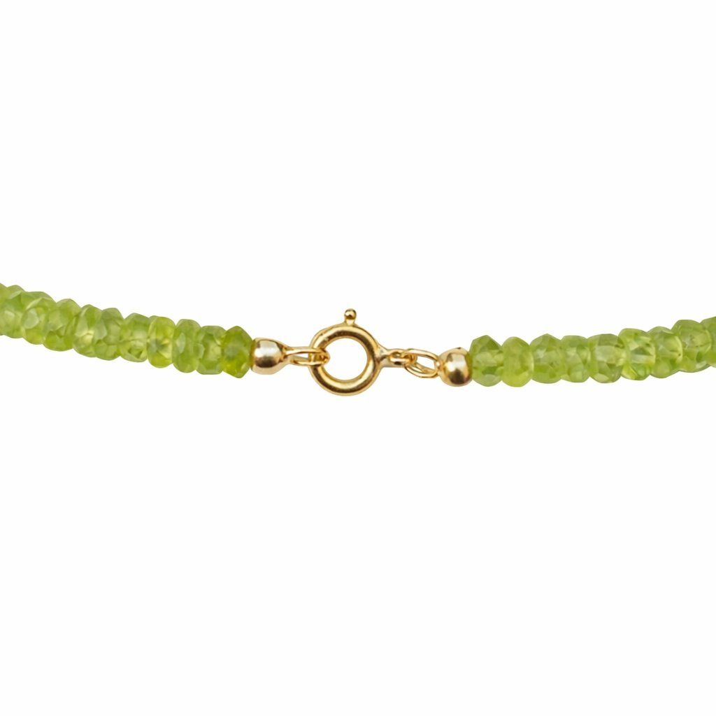 Collana Peridoto Rondelle con Perla d'Acqua Dolce