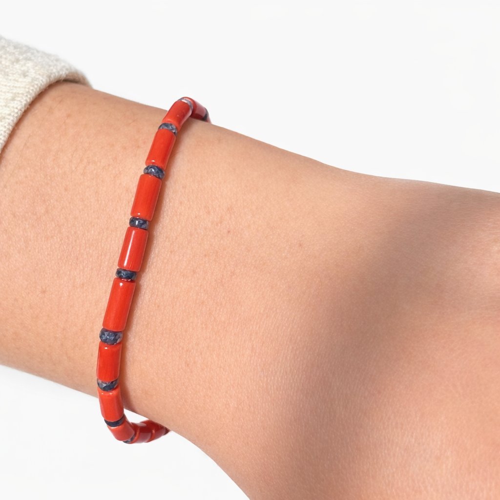 Bracciale Corallo & Zaffiro