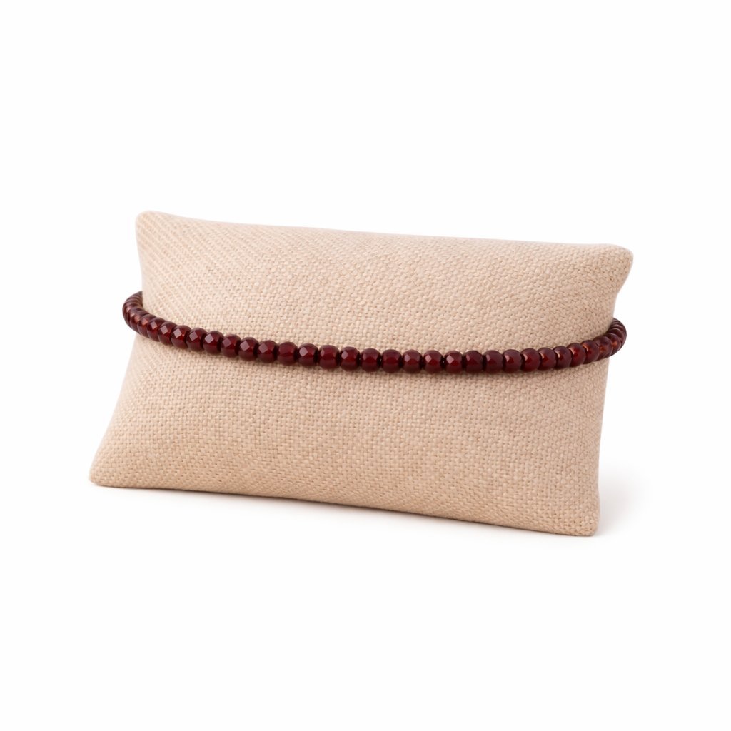 Bracciale Granato Microperline Sfaccettate
