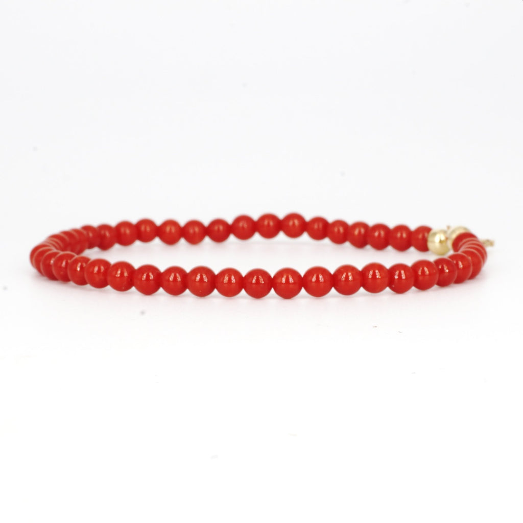 Bracciale Corallo Rosso Perline