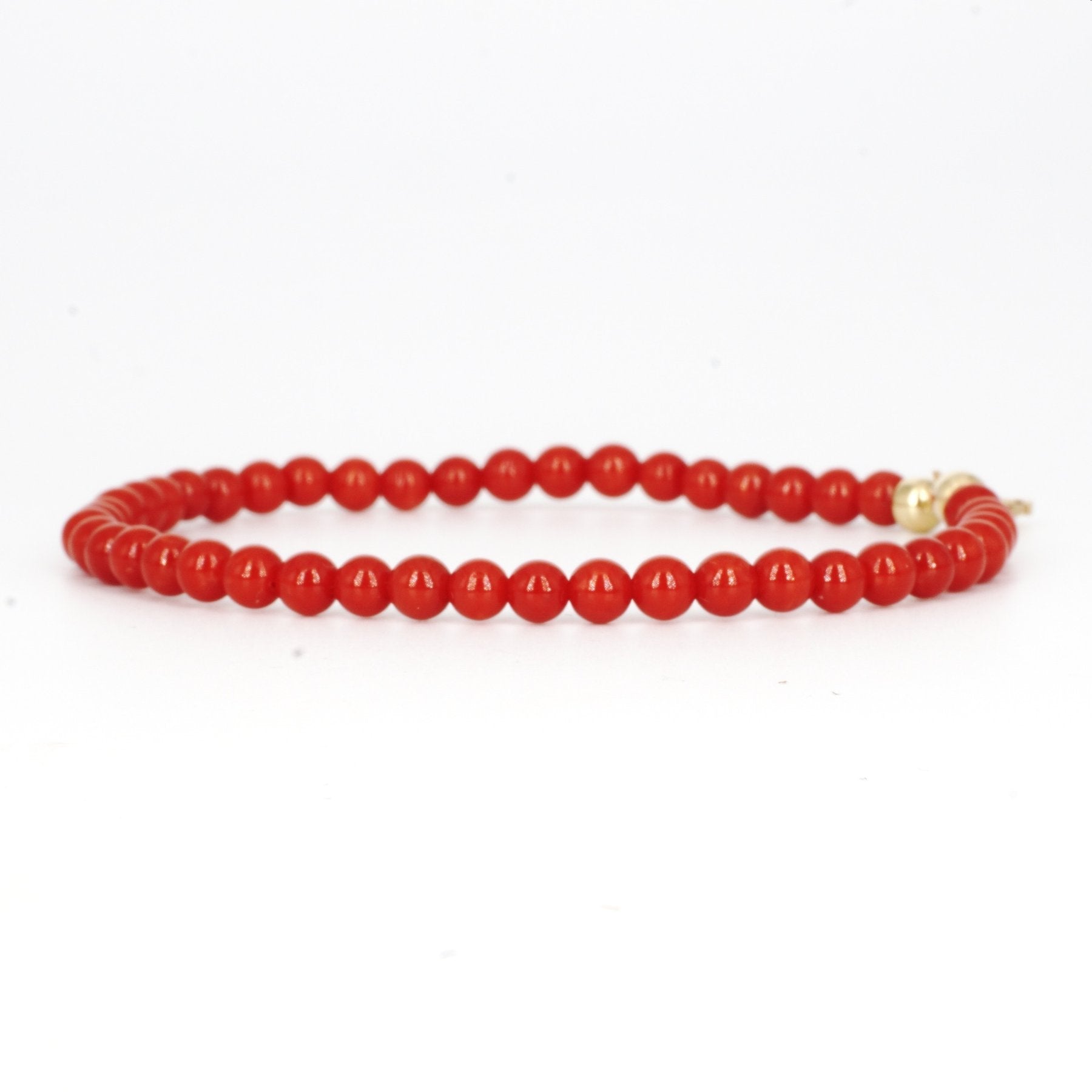 Bracciale Corallo Rosso Perline
