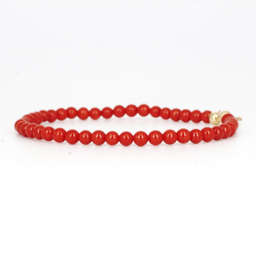 Bracciale Corallo Rosso Perline