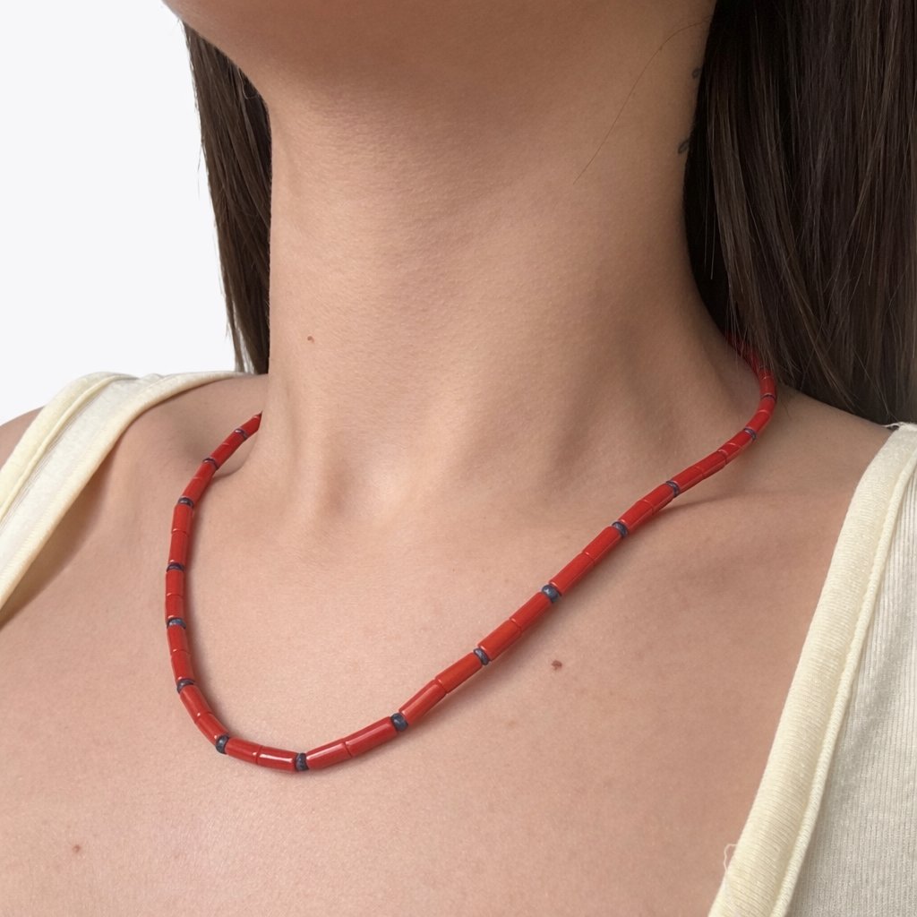 Collana Corallo & Zaffiro